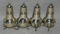 060113 STERLING SILVER SALT  PEPPER SHAKERS