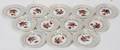 060093 PORCELAIN BAVARIAN HAND PAINTED NUT DISHES