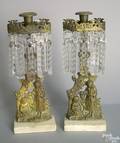 Pair of gilt metal girandoles