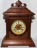 031220 ANSONIA EIGHTDAY WALNUT CLOCK 1882 H 18