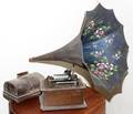 031224 EDISON CYLINDER RECORD PLAYER WITH HORN