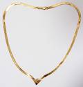 022197 14 KT YELLOW GOLD  DIAMOND NECKLACE L 18