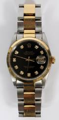 GENTLEMANS ROLEX OYSTER PERPETUAL DATEJUST WATCH