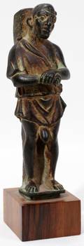 061217 ETRUSCAN BRONZE FIGURE H 6 34 W 1 12