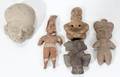 061201 PRECOLUMBIAN POTTERY FIGURES FIVE L 2 12 