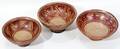 061192 PRECOLUMBIAN POTTERY BOWLS THREE H 3 14