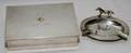 051187 STERLING ASHTRAY L 4 34  TROPHY BOX