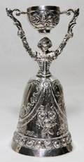 051183 GERMAN STERLING WEDDING CUP 20TH CENTURY H 5