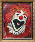 050092 J BASTEN OIL ON BOARD 30 X 24 CLOWN