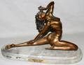 040113 BRONZE SCULPTURE FEMALE NUDE
