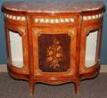 040095 FRUITWOOD COMMODE WITH MARBLE TOP MODERN