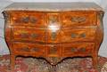 LOUIS XV STYLE COMMODE W MARBLE TOP 19TH C