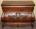 FRENCH STYLE OAK FOURDRAWER COMMODE