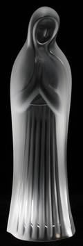 061256 LALIQUE CRYSTAL FIGURE OF MADONNA H 10