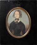 061231 HAND PAINTED PORTRAIT MINIATURE ON PAPER