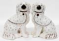 052218 STAFFORDSHIRE DOGS PAIR 19THC H 9