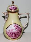 052215 MEISSEN PORCELAIN CHOCOLATE POT 19TH CENTURY