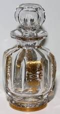 052190 BACCARAT GILT CRYSTAL PERFUME BOTTLE H 6