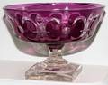 052188 BACCARAT AMETHYST TO CLEAR CUT CRYSTAL BOWL