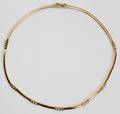 042187 14 KT YELLOW GOLD  DIAMOND NECKLACE 13 12