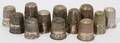 041287 AMER ENGLISH STERL THIMBLES  SILVER ANTQ