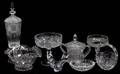 040150 GLASS FIGURE  TABLEWARE EIGHT PIECES