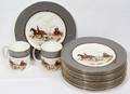 031305 RALPH LAUREN WEDGWOOD BALMORAL HUNT PLATES SET