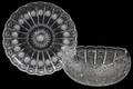 030204 CUT LEAD CRYSTAL TRAY  CENTERPIECE BOWL TWO