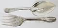 COIN SILVER SERVING FORK BY C A BURR PIE SERVER