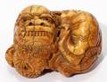 061304 CHINESE CARVED IVORY FOO LION 19TH C L 2