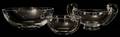061268 STEUBEN GLASS BOWLS THREE H 13