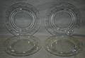 060224 CRYSTAL ETCHED LUNCHEON PLATES AND BOWLS