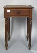 Pennsylvania Sheraton cherry one drawer stand