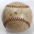 050182 BABE RUTH AUTOGRAPHED PROFESSIONAL BASEBALL