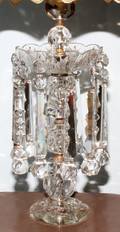 041325 CUT CRYSTAL LUSTER MOUNTED AS A TABLE LAMP