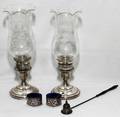 031325 FISHER STERLING SILVER CANDLESTICKS PAIR