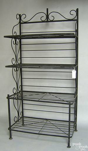 Wrought iron shelf
