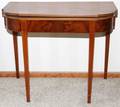 AMERICAN FEDERAL INLAID MAHOGANY CARD TABLE