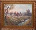 W GRECHOW OIL ON CANVAS ENGLISH HUNT