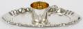 STERLING SILVER TRAY  CUP TWO