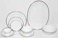 061346 ROSENTHAL SILVERBANDED PORCELAIN DINNER SET