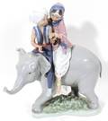 061314 LLADRO PORCELAIN FIGURE HINDU CHILDREN