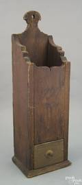 New England pine pipe box dated 1797