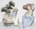 061327 LLADRO PORCELAIN FIGURES TWO H 8  9