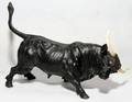 052298 BRONZE SCULPTURE OF A BULL 6 X 9