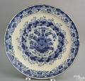 English blue and white delft charger 18th c