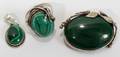 051337 RUSSIAN MALACHITE RING PENDANT  BROOCH