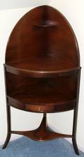051324 MAHOGANY CORNER WASH STAND C 1950 H 50