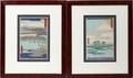 042273 HIROSHIGE JAPANESE WOODBLOCK PRINTS TWO