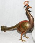 041377 INDIAN BRASS PEACOCK